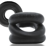 Oxballs - Z-Balls Ballstretcher - Night Edition - Siliconen/TPR - Zwart