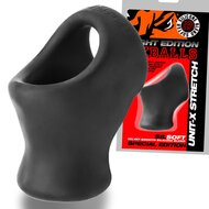 Oxballs - Unit-X Stretch Cocksling - Night Edition - Siliconen/TPR - Zwart