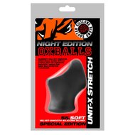 Oxballs - Unit-X Stretch Cocksling - Night Edition - Siliconen/TPR - Zwart