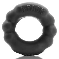 Oxballs - Bonemaker Cockring Set - Night Edition - Siliconen/TPR - Zwart