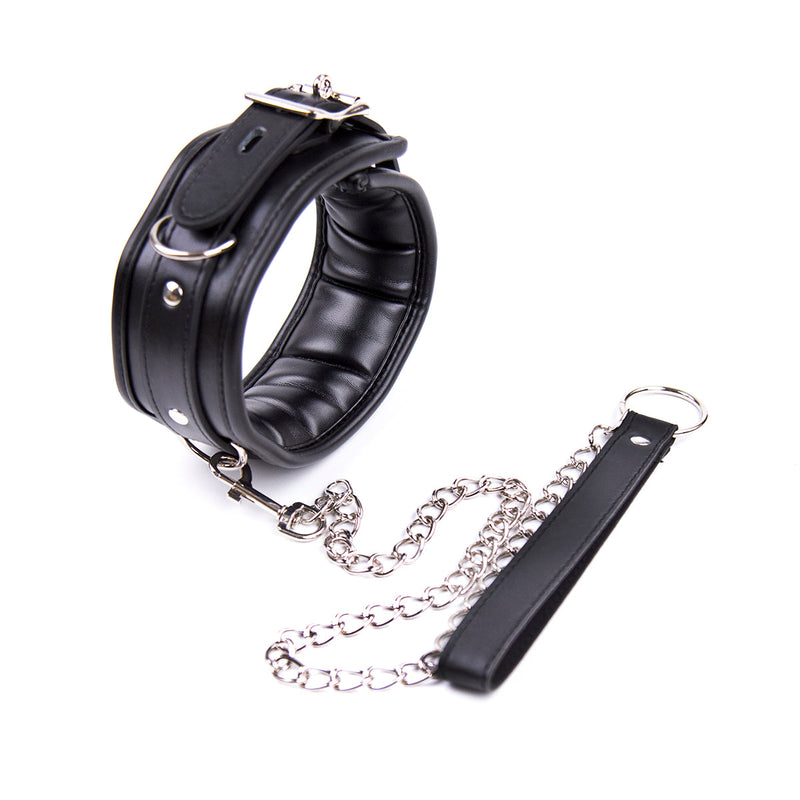 Smart Moves - Collar met Padding - Inclusief Leiband - Zwart-Erotiekvoordeel.nl