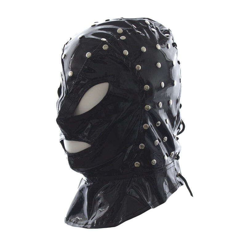 Smart Moves - Hood met Spikes - Vetersluiting Achter - Zwart-Erotiekvoordeel.nl