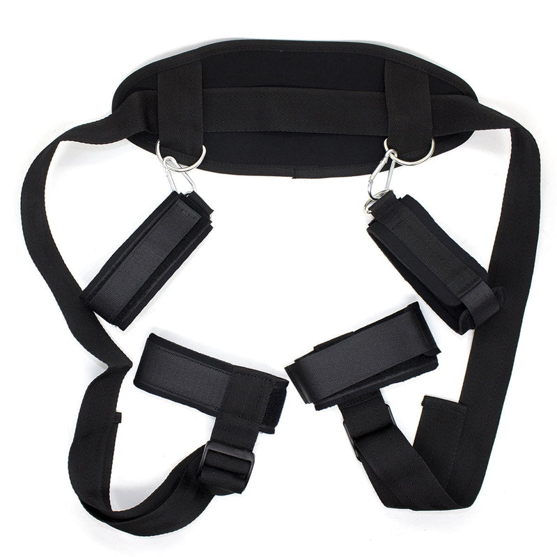 Fixxx - Bondageset met Spreidbanden en Voetboeien - Zwart-Erotiekvoordeel.nl