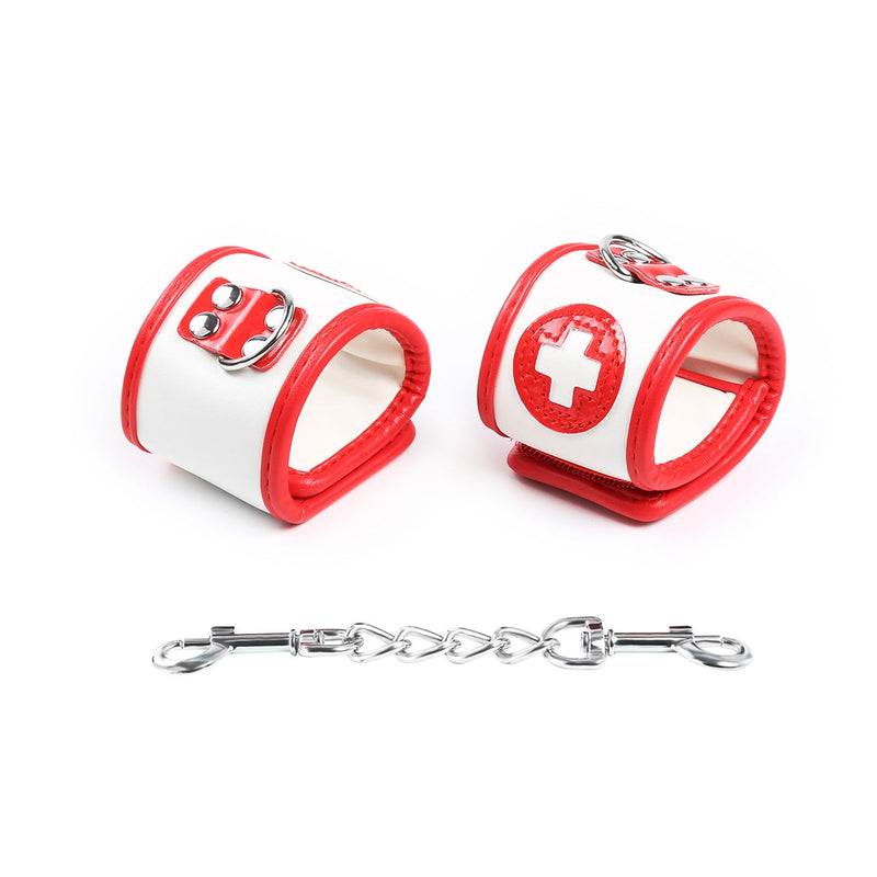 Smart Moves - Nursing Handboeien - Rood/Wit - Medical Play-Erotiekvoordeel.nl