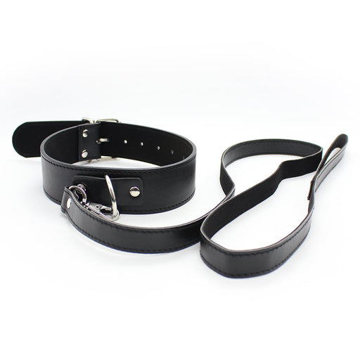 Smart Moves - Klassieke Collar met Leiband - Zwart-Erotiekvoordeel.nl