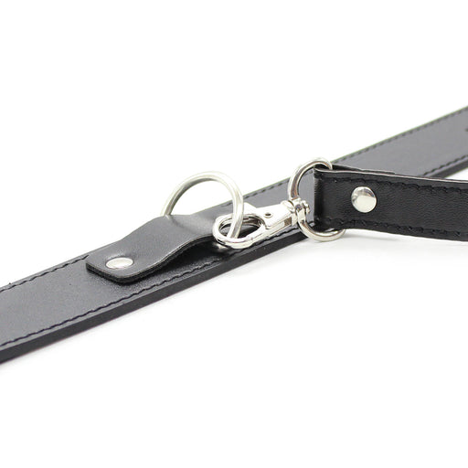 Smart Moves - Klassieke Collar met Leiband - Zwart-Erotiekvoordeel.nl
