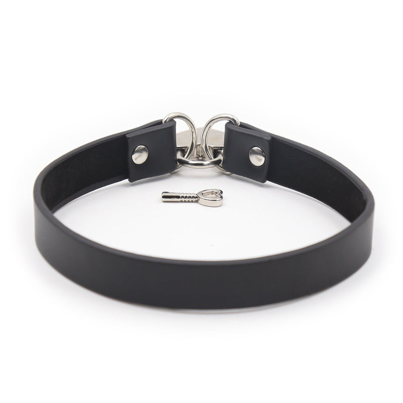 Smart Moves - Collar met Hartvormig Slotje - Zwart-Erotiekvoordeel.nl