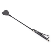 Smart Moves - Paardrijzweepje - Hartvormige Flap - 56 cm - Zwart-Erotiekvoordeel.nl