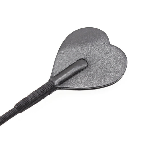 Smart Moves - Paardrijzweepje - Hartvormige Flap - 56 cm - Zwart-Erotiekvoordeel.nl