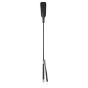 Smart Moves - Lederen Paardrijzweepje - Dubbele Flap - 54 cm - Zwart-Erotiekvoordeel.nl