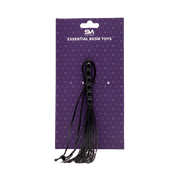 Smart Moves - Mini Flogger - Siliconen Strengen - Kralen Handvat - 21 cm - Zwart-Erotiekvoordeel.nl