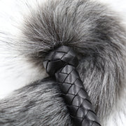 Smart Moves - Vossenstaart Flogger - 62cm - Grijs-Erotiekvoordeel.nl