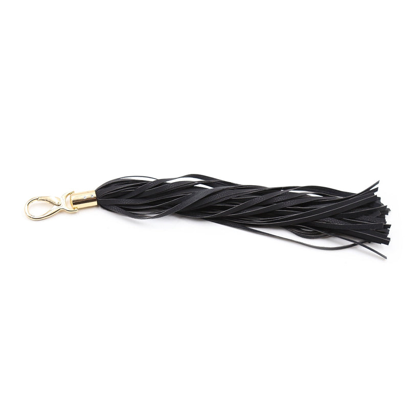 Smart Moves - Flogger aan Karabijnhaak - 32 cm - Zwart-Erotiekvoordeel.nl