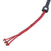 Smart Moves - Lange Bullwhip - 106 cm - Brokaat Kanten Handvat - Zwart/Rood-Erotiekvoordeel.nl