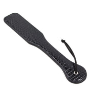 Smart Moves - Rechte Paddle - Lakleer - 32 cm - Snake Print - Zwart-Erotiekvoordeel.nl