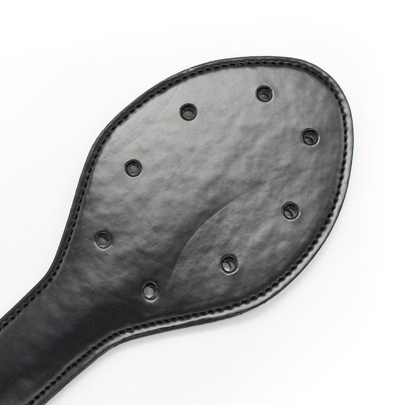 Smart Moves - Ovalen Paddle met Studs - 30 cm - Zwart-Erotiekvoordeel.nl