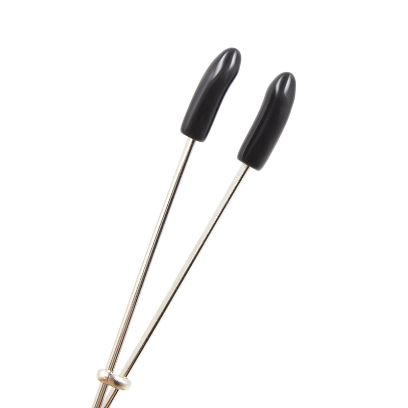 Smart Moves - Pincet Tepelklemmen aan Ketting - Verstelbaar - Zilver-Erotiekvoordeel.nl