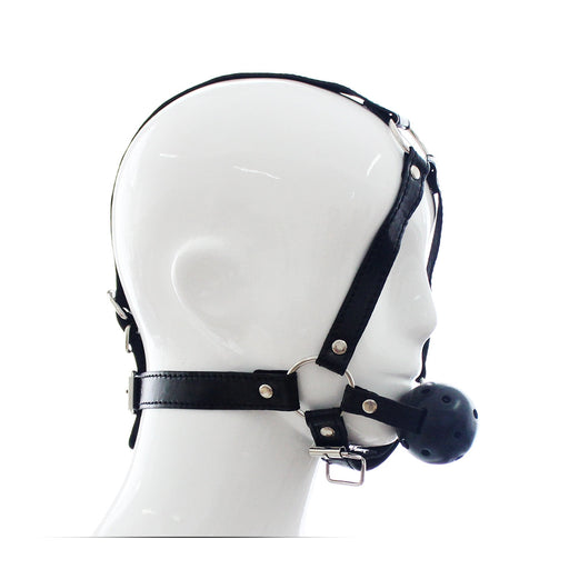 Smart Moves - Ball Gag met Hoofdharnas-Erotiekvoordeel.nl