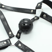 Smart Moves - Ball Gag met Hoofdharnas-Erotiekvoordeel.nl