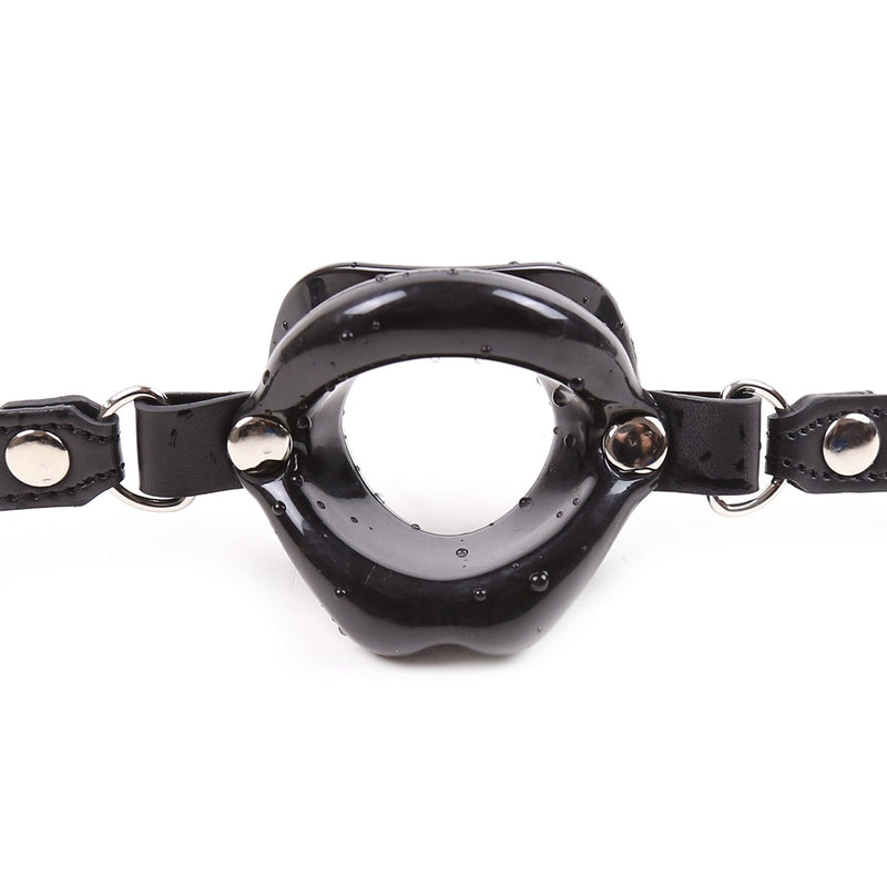 Smart Moves - Ring Gag - Zwarte Lippen-Erotiekvoordeel.nl