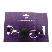 Smart Moves - Luxueuze Ball Gag - Zwart/Zilver-Erotiekvoordeel.nl