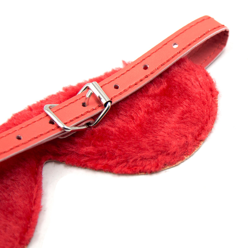 Smart Moves - Blinddoek - Gevoerd met Kunstbont - Rood-Erotiekvoordeel.nl