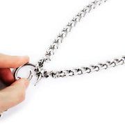 Smart Moves - Ketting Collar met Verbonden Handboeien - Zilver-Erotiekvoordeel.nl