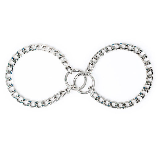Smart Moves - Ketting Handboeien met Twee Ringen - Zilver-Erotiekvoordeel.nl