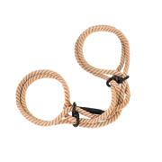 Fixxx - Cotton Rope Cuffs Natural-Erotiekvoordeel.nl