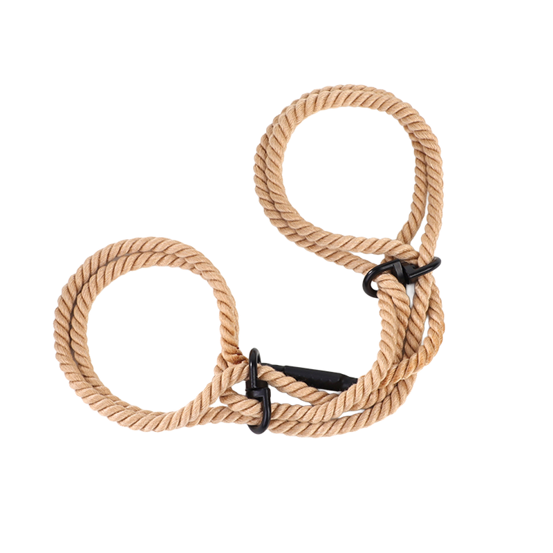 Fixxx - Cotton Rope Cuffs Natural-Erotiekvoordeel.nl