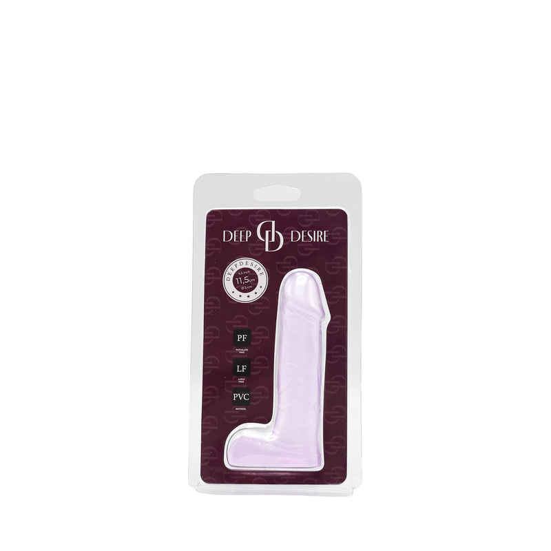 Deep Desire - Transpararante Kleine Dildo - PVC - 11,5 cm - Lila-Erotiekvoordeel.nl