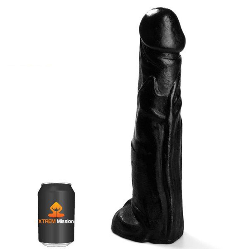 Gangbangster - Mission Terror - Dildo - 38 x 8,5 cm - PVC - Zwart