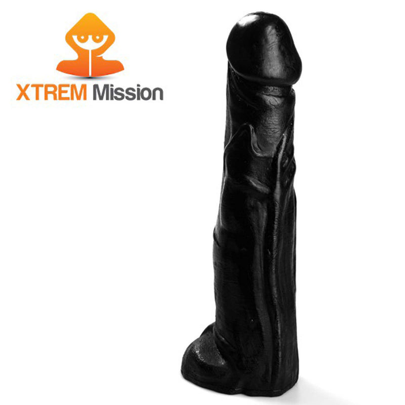 Gangbangster - Mission Terror - Dildo - 38 x 8,5 cm - PVC - Zwart