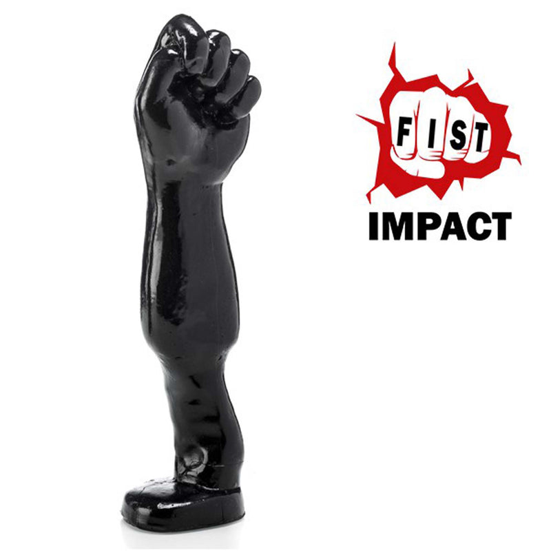 Gangbangster - Hold the Fist - Dildo - 34 x 9,5 cm - PVC - Zwart