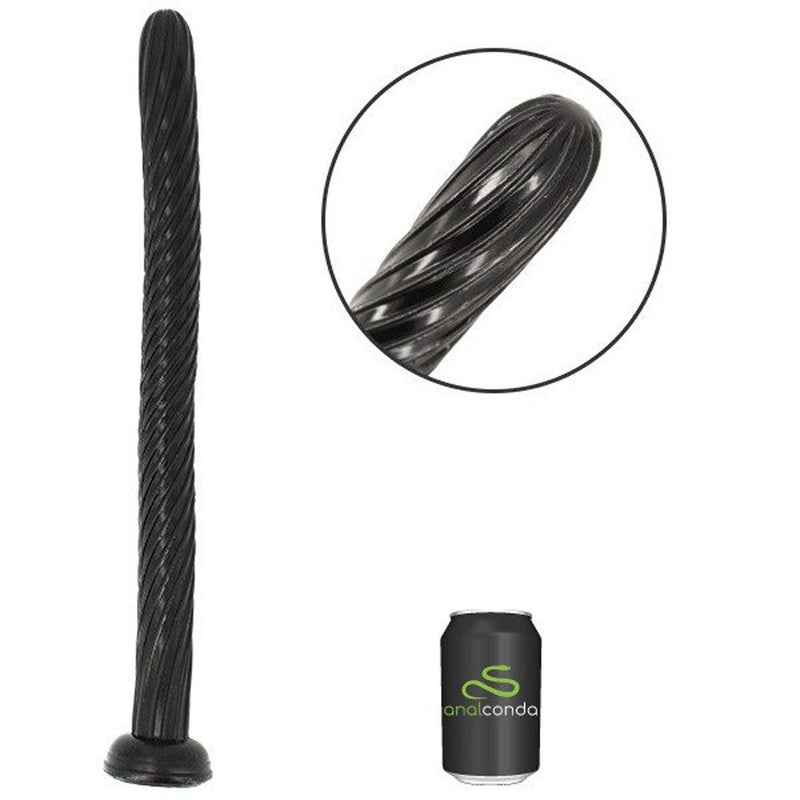 Gangbangster - Dixon - Anaal Slang - Extreme Dildo - 48 x 3,5 cm - PVC - Zwart