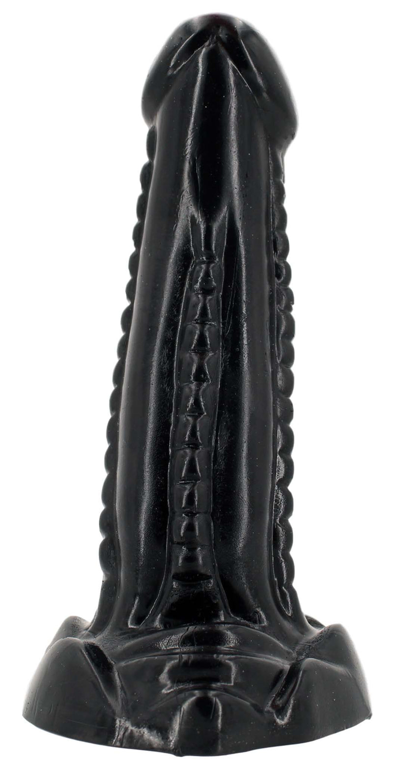 Gangbangster - Loch Ass - Dildo - 17 x 5 cm - PVC - Zwart