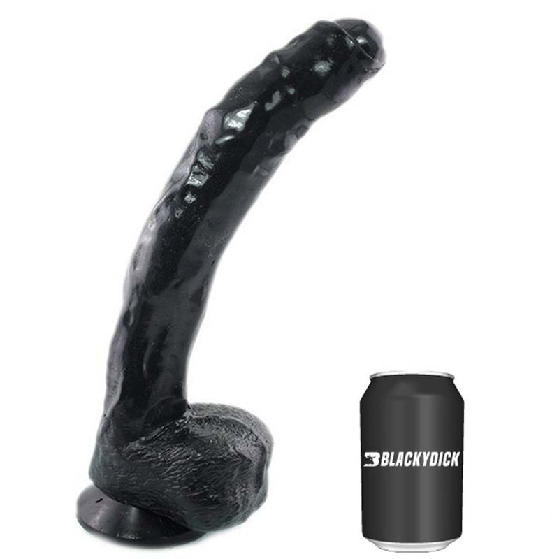 Gangbangster - Dildo - Powell - 26 x 5 cm - PVC - Zwart