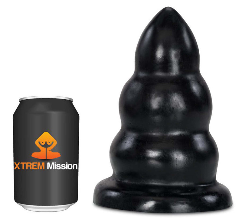 Gangbangster - Mission Takeover - Buttplug - 19 x - 10 cm - PVC - Zwart