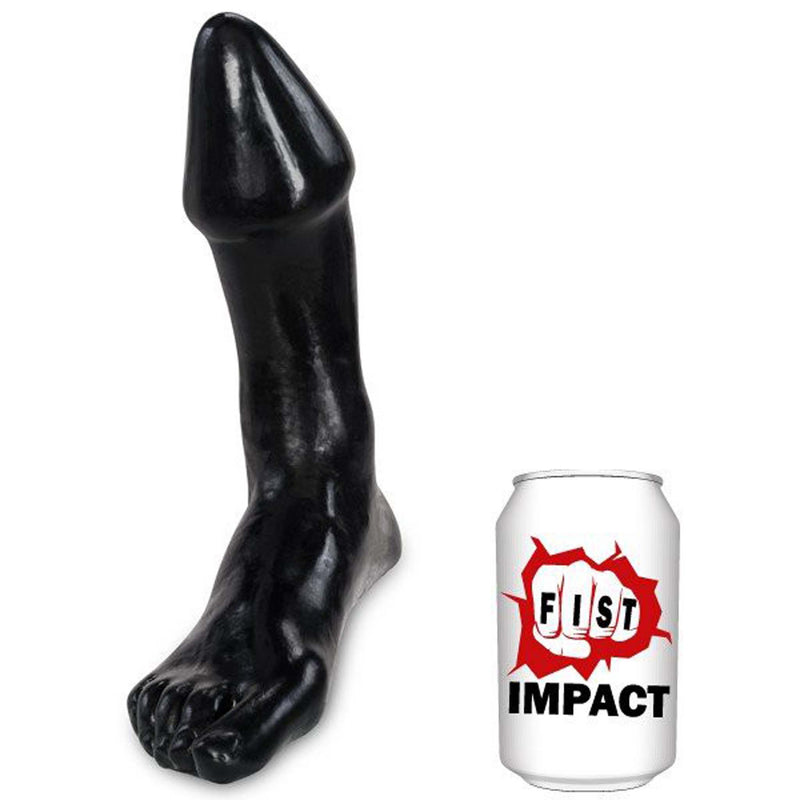 Gangbangster - Footx - Dildo - 18 x 7,8 cm - PVC - Zwart