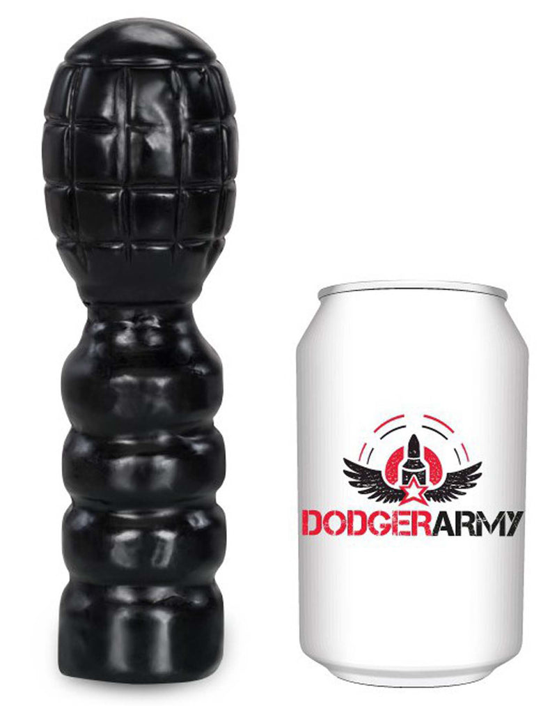 Gangbangster - Mills Bomb - Dildo - 19 x 6 cm - PVC - Zwart