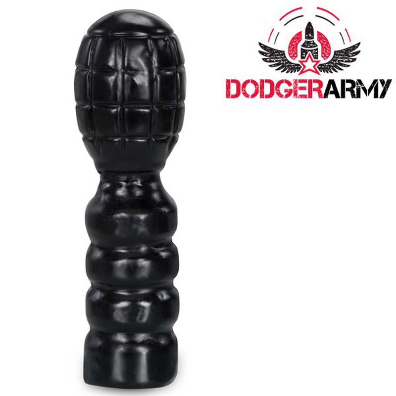 Gangbangster - Mills Bomb - Dildo - 19 x 6 cm - PVC - Zwart