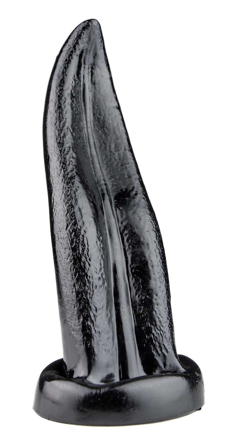 Gangbangster - Tongue - Dildo - 19 x 5,8 cm - PVC - Zwart