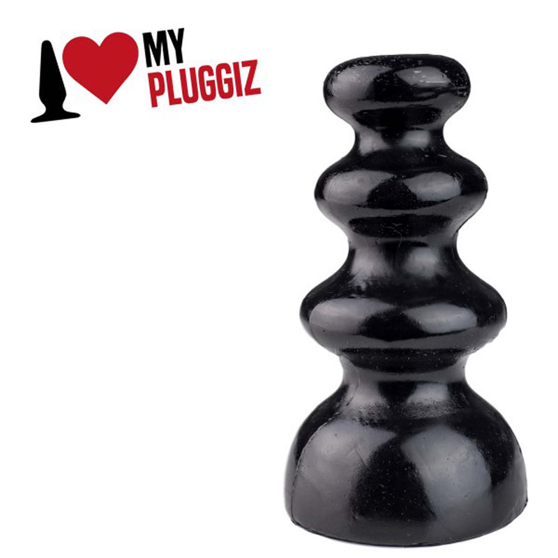 Gangbangster - Rook Chess - Buttplug - 11 x 6,5 cm - PVC - Zwart