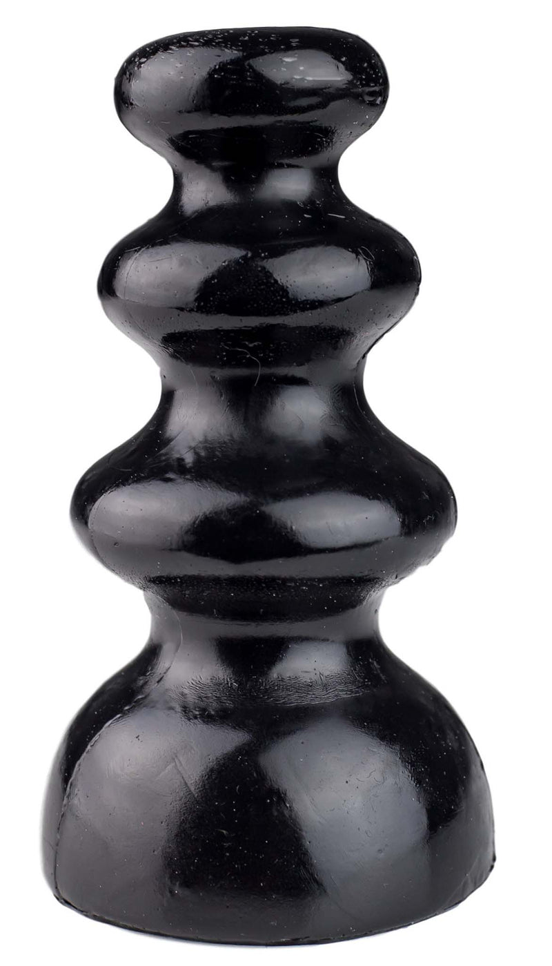 Gangbangster - Rook Chess - Buttplug - 11 x 6,5 cm - PVC - Zwart