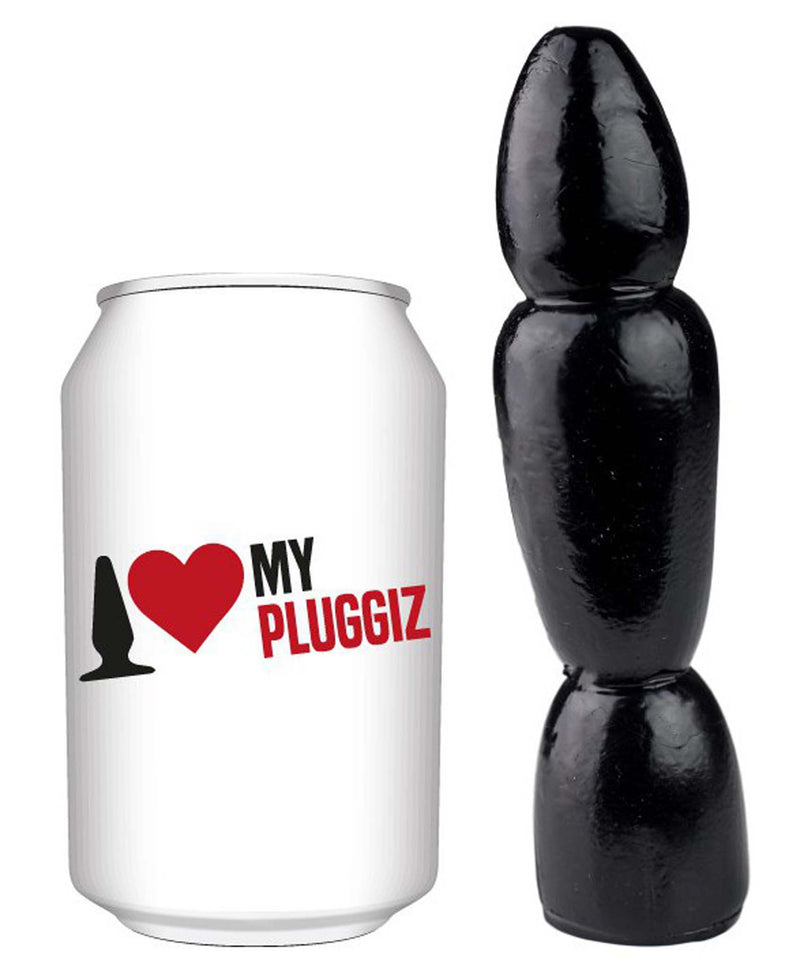 Gangbangster - Fuzz - Buttplug - 16 x 4,4 cm - PVC - Zwart