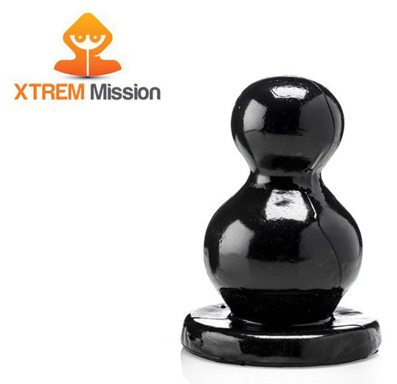 Gangbangster - Mission Twice More - Dildo - 17 x - 11 cm - PVC - Zwart