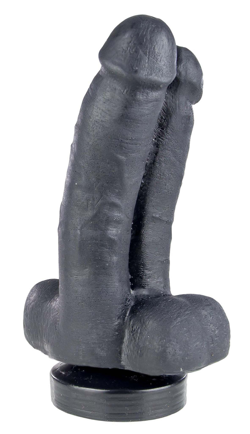 Gangbangster - Tim & Rod - Dildo - 16 x 8 cm - PVC - Zwart