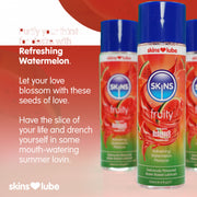 Skins - Watermeloen - Glijmiddel met Smaakje - Waterbasis - 130 ml-Erotiekvoordeel.nl