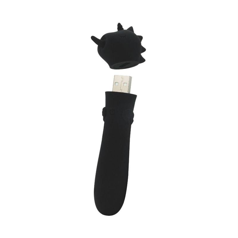 Unihorn Bullet Vibrator - Wild Spirit - Zwart-Erotiekvoordeel.nl