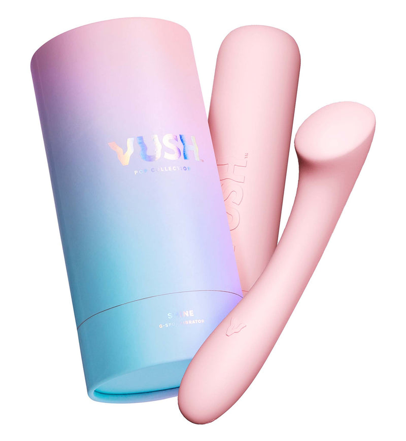 Vush - Pop Shine - G-Spot Vibrator - Met Opbergkoker - Lichtroze